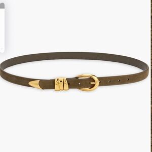 Madewell Triple Keeper Suede Belt